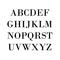 Examples of letters for our metal monogram sign.